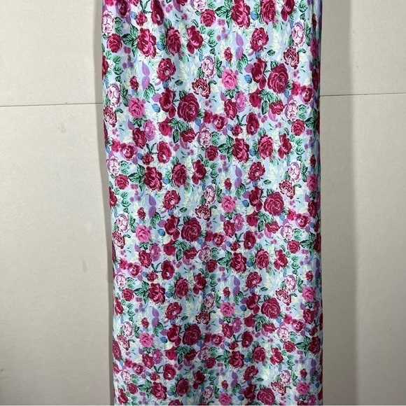 NWT Zara Satin Floral Spaghetti Strap Slip Dress Size US XS - Picture 10 of 14